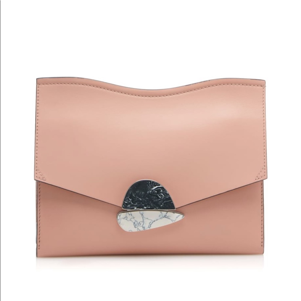 Proenza Schouler Smooth Leather Medium Curl Clutch